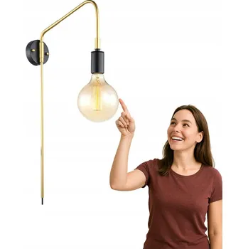 Nástěnné svítidlo Nástěnná lampa MALENE zlatá, nastavitelná