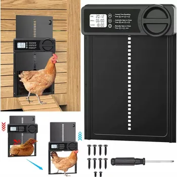 AUTOMATICKÁ DVÍŘKA DO KURNÍKU S BEZPEČNOSTNÍM SENZOREM, VODĚODOLNÉ