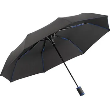Fare Skládací deštník FA5584 Black-Euro Blue 94 cm