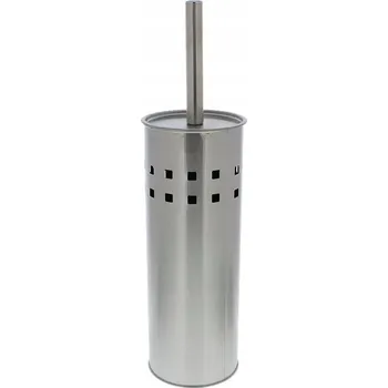 WC štětka sada nerezová ocel šedá s vyměnitelnou hlavicí