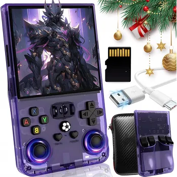 Herní konzole HERNÍ KONZOLE R36MAX IPS 4,0" RETRO HERNÍ KONZOLE DVA 3D JOYSTICKY