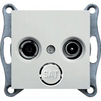 Elektrická zásuvka Anténní zásuvka nástěnná Hager bílá