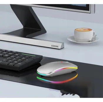 Myš BEZDRÁTOVÁ MYŠ 2,4 GHZ A BLUETOOTH 5.2 S USB PŘIJÍMAČEM STŘÍBRNÁ