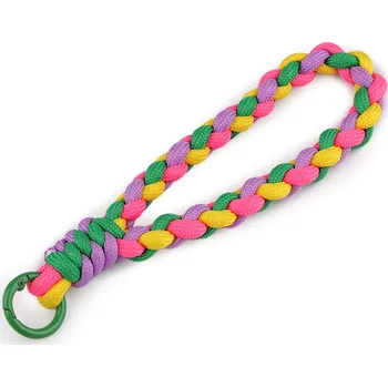 Klíč Splétaný přívěsek / klíčenka s karabinou Varianta: 4 multikolor, Balení: 1 ks