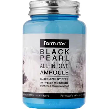 Pleťový krém Farm Stay - Black Pearl All In One Ampoule - Ampulové sérum s extraktem z černé perly - 250 ml