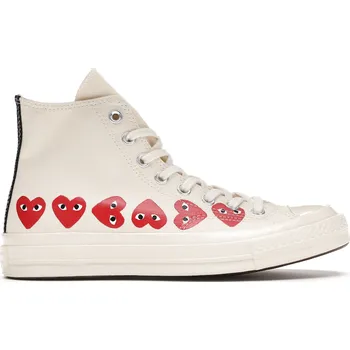 Dámská obuv Converse Chuck Taylor All Star 70 Hi Comme des Garcons PLAY Multi-Heart White Velikost: 36.5 162972C