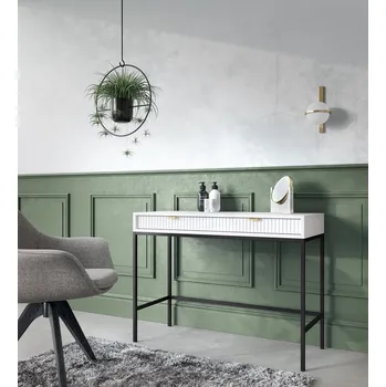 Toaletní stolek Toaletní stolek MISHEEL - bílý / černý