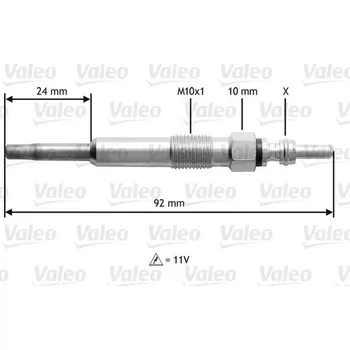 Zapalovací a žhavicí svíčka Žhavící svíčka VALEO 345104