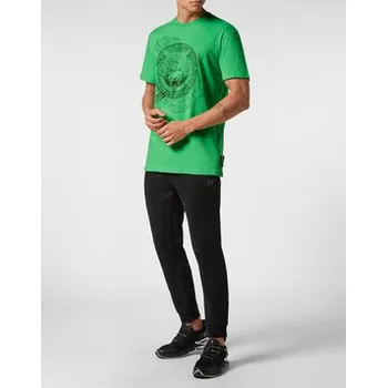 Pánské tričko Plein Sport T-Shirt 8143 Zelená Regular Fit S