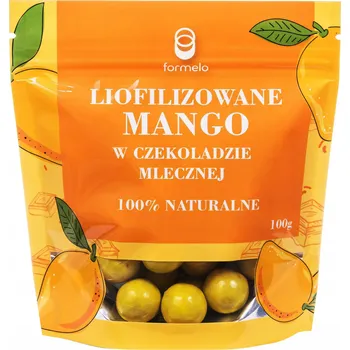 Sušená potravina FORMELO Lyofilizované mango v mléčné čokoládě 100% přírodní 100g