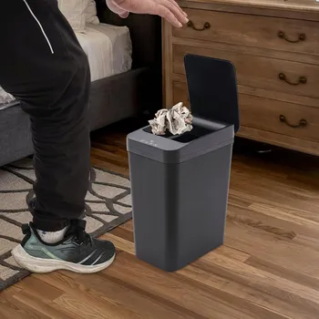 Odpadkový koš CHYTRÝ ODPADKOVÝ KOŠ S AUTOMATICKÝM OTEVÍRÁNÍM 12L DO DOMÁCNOSTI