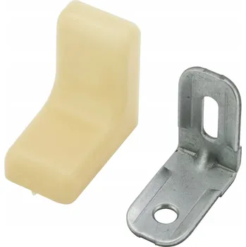 Nábytkové kování Nábytkový úhelník béžový 27 x 27 x 13 mm