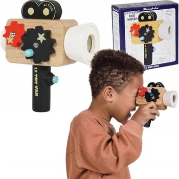 Dřevěná hračka Le toy van Hollywoodská filmová kamera
