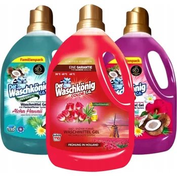 Prací prostředek Waschkönig prací Gel Color Universal Hawaii Mix 3,305 l 3 ks