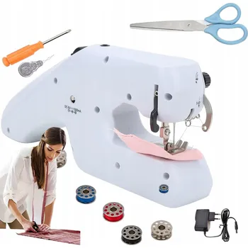 MINI ŠICÍ STROJ NA BATERIE RUČNÍ + ŠICÍ PŘÍSLUŠENSTVÍ