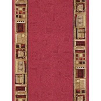 Protiskluzový běhoun na míru Jena 10, šíře 67 cm, červená, chodba / předsíň, Associated Weavers - 1 rok na vrácení + DOPRAVA ZDARMA k Vám i zpět
