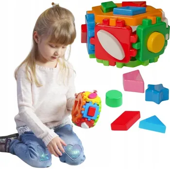 DÁREK PRO HOLČIČKU CHYTRÁ HRAČKA S VÝVOJÍCÍM ŠESTIHRANEM PRO BATOLE