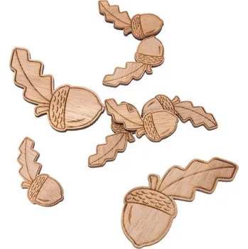 Casa de Engel Dřevěné dekorace - žaludy - sada 8ks