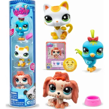 Figurka LITTLEST PET SHOP SÉRIE 1 CITY VIBES PET TRIO - SADA 3 FIGUREK LPS