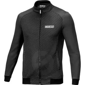 Pánská móda Sparco Mikina Full Zip Subly Černá XXL