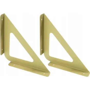 police ZLATÉ DRŽÁKY PODPĚRY PRO POLICE LOFT MASIVNÍ 2 KUSY