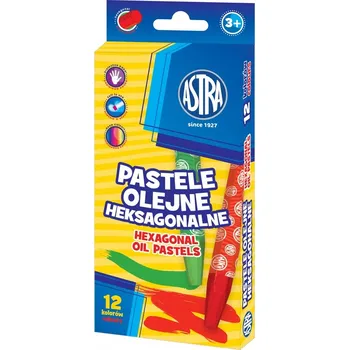 Pastelka Šestihranné Olejové pastelky 12 barev ASTRA