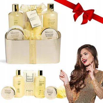 Kosmetická sada DÁRKOVÁ SADA KOSMETIKY PRO ŽENY VÁNOČNÍ DO KOUPELE SPA XXL POMERANČ