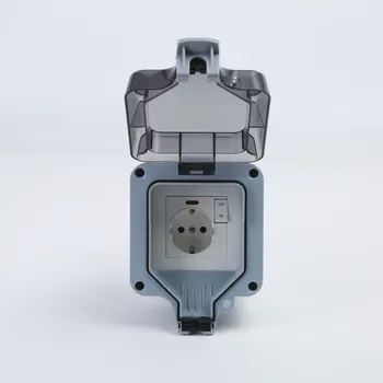 Elektrická zásuvka VENKOVNÍ ZAHRADNÍ ZÁSUVKA VODOTĚSNÁ IP66 ODOLNÁ POVĚTRNOSTNÍM VLIVŮM