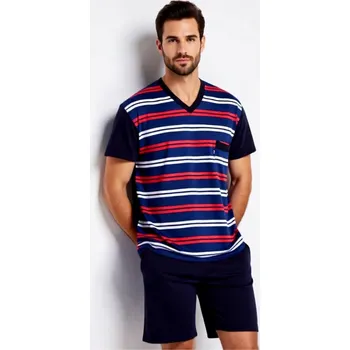 Pánské pyžamo Pánské Pyžamo Krátké FOLTÝN PK 420 Velikost: 3XL