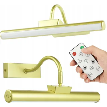 Nástěnné svítidlo BEZDRÁTOVÉ MAGNETICKÉ LED NÁSTĚNNÉ SVÍTIDLO NAD ZRCADLO OBRAZ SKŘÍŇ 40 cm DÁLKOVÝ OVLADAČ