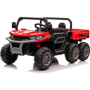 Dětské elektrovozidlo andos Dvoumístné elektrické autíčko Texas Farmer 4x 24V/200W červené