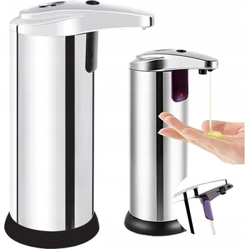 Dávkovač mýdla Martom bezdotykový stojací dávkovač mýdla 200 ml šedý