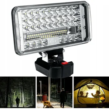 Svítilna LAMPA 18V halogen PRACOVNÍ SVÍTILNA SVĚTLO 59 LED 7 PALCŮ 180W