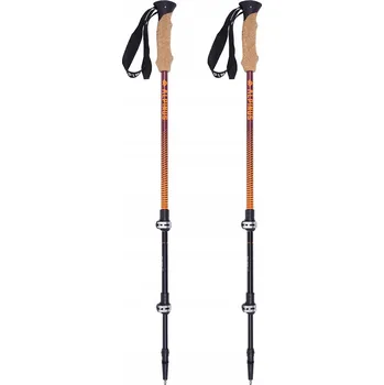 Trekingová hůl Trekkingové hole Alpinus Monte Rosa hnědé 135 cm, lehké hliníkové s vidiovým hrotem