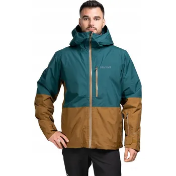 Moto bunda MARMOT Pánská lyžařská bunda Lightray zeleno-hnědá m
