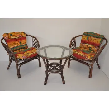 Zahradní sestava Ratanová sedací souprava Java hnědá