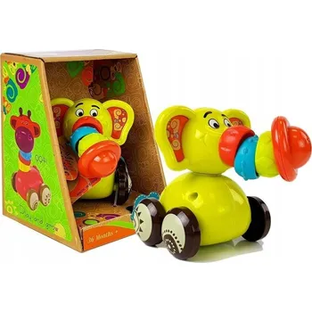 Hračka pro nejmenší Vozidlo Autíčko Slon Pro Miminko Pohyblivý Chobot