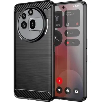 Pouzdro na mobilní telefon Techsuit Carbon Silicone pouzdro Nothing Phone (3a) Pro černé