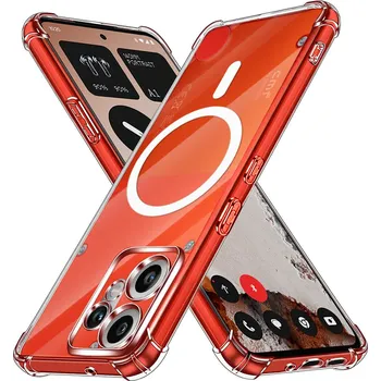 Pouzdro na mobilní telefon Techsuit Shockproof průhledný silikonový MagSafe pro Nothing CMF Phone 2 Pro průhledný