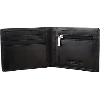 Peněženka Pánská kožená peněženka SLIM (černá) - SM-93ZXLPBL