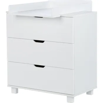 Dětská skříň Drewex Komoda dřevěná IVE bílá