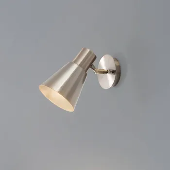 Lampička Opviq Nástěnné světlo Kem, mosaz, kov, výška 22 cm, E27 - Stínidlo na lampu - Ø 14 cm, výška 12 cm 1 x 40 W - Doprava zdarma