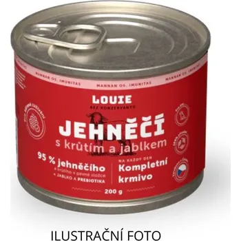 Krmivo pro psa Konzerva LOUIE Dog jehněčí s krůtou a jablky 800g