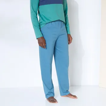 Dámské pyžamo Jednobarevné pyžamové kalhoty modrá 40/42