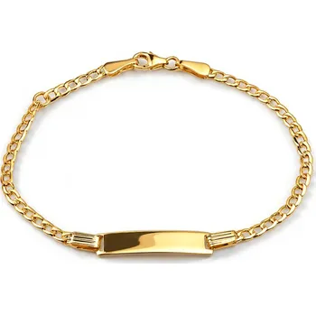 Náramek Zlatý dětský náramek s ploténkou IZ8260 + dárkové balení LUXUS zdarma