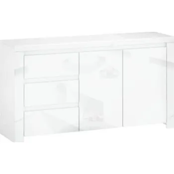 Komoda Komoda Lingo - Mebelbos Bílá / Bílý Lesk 156x84.5 cm