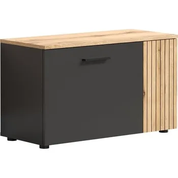 Botník Botník Esteban - Mebelbos Grafit-dub evok 80,1x48 cm