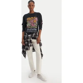 Roxy Halenka Hangloose Washed ERJZT06028 Černá Relaxed Fit XXS