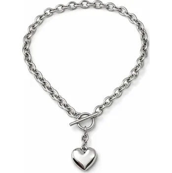 Náhrdelník Ocelový náhrdelník se srdíčkem na gravírování Tifany