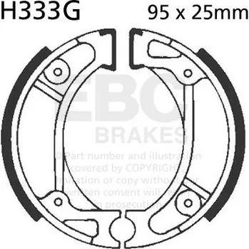 Auto-moto Sada brzdových čelistí EBC H333G drážkovaný včetně pružin